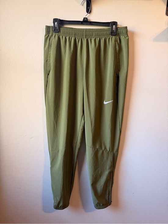 Nike Pants - Nike Olive Green Track Pants with White Swoosh